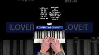 Bella Kay - iloveitiloveitiloveit (EASY Piano Tutorial With Letter Notes)