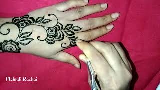 most beautiful arebic Mehndi design for back hand/mehndi rachai Resimi