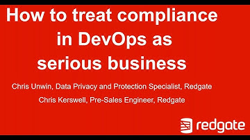 How to treat compliance in DevOps as serious business