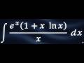 How to solve integral of e^x (1/x + ln x)