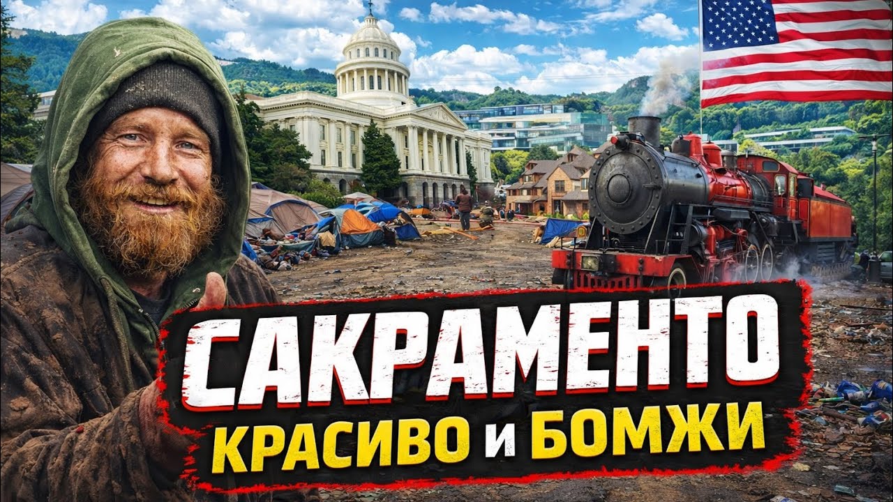 КАЛИФОРНИЯ - ШТАТ БОМЖЕЙ И КРАСОТЫ.