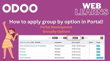 How to add group by feature in portal l Odoo Portal Development