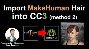 Makehuman Hair to Character Creator 3 (Method 2)
