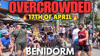 Benidorm - Packed Pubs, Bars & Huge Crowds! 😱🍻┃HOT Weather Today!