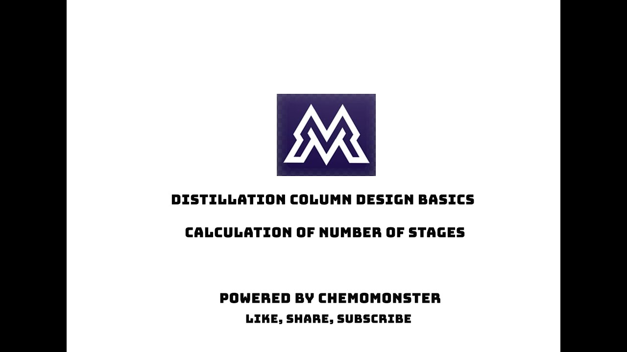 Design of Distillation Column (Number of Stages Calculation) - YouTube