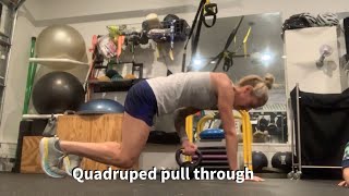Quadruped pull through