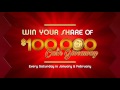 Twin Pine Casino & Hotel $100,000 Cash Giveaway