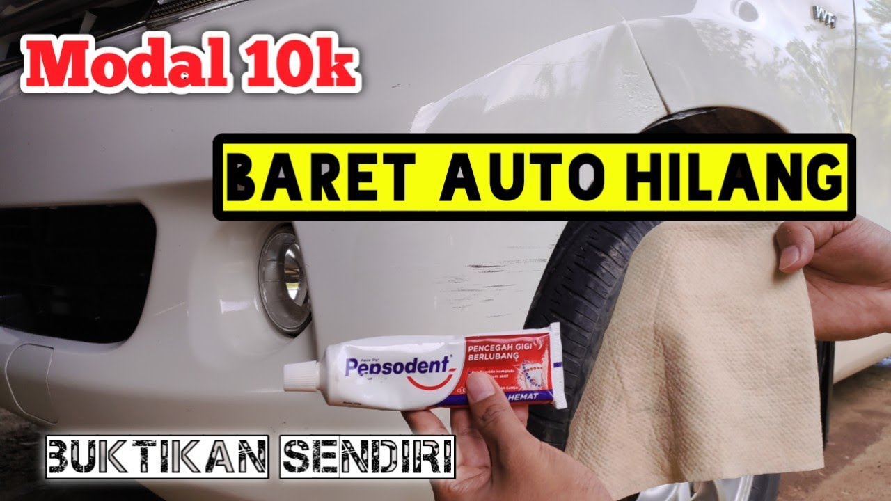 Cara Menghilangkan Baret Pada Body Mobil/Motor - Menggunakan Pasta Gigi