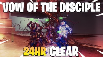 VOW OF THE DISCIPLE 24 HOUR RAID CLEAR! W/ Bodyshot Bandits