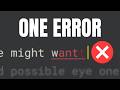 If I Make One Typo, I Restart...