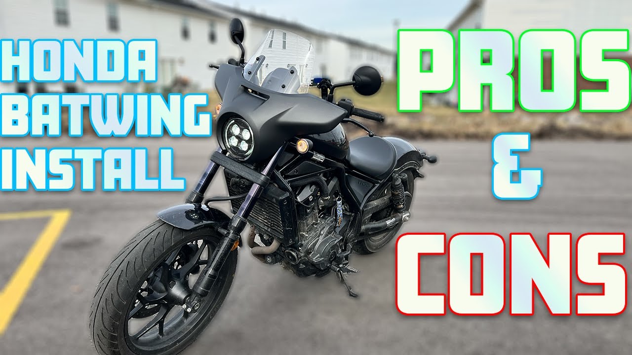 This Was Rough Honda Rebel 1100 Batwing Install Problems - YouTube