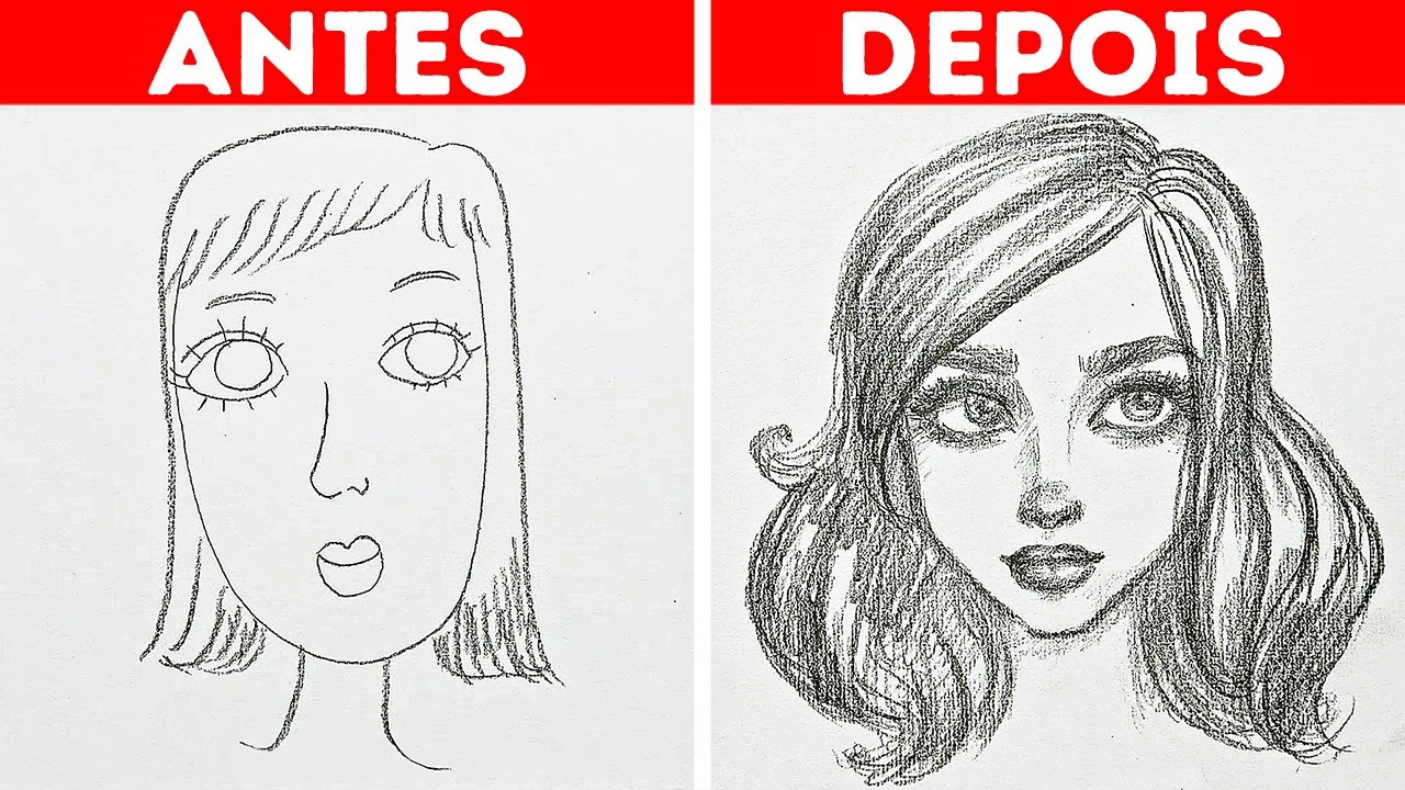 28 Truques FÁceis De Desenho Para Iniciantes Youtube