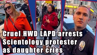 #Scientology false arrests Hwd protester while daughter cries under Xmas tree