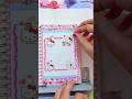 journaling with me - hello kitty theme 😻 #journal #sticker #asmr #kawaii