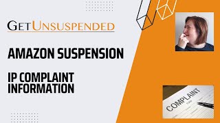Amazon Suspension - IP Complaints - LOTS OF GREAT INFO!