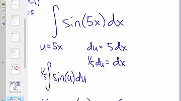 Calculus Unit 5.5 Notes Substitution Day 1 2020