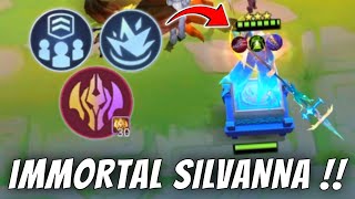 LING SKILL 1 + IMMORTAL SILVANNA FULL STACK !! LONG-RANGE SPLASH DAMAGE !! MAGIC CHESS ML