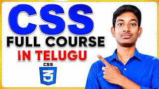 CSS Full Course in Telugu | Complete CSS Tutorial for Beginners to Advanced | Learn CSS in One Video