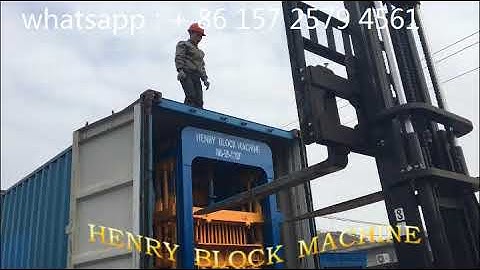 QT4 20 hydraulic system fully automatic concrete block making machine  ,load the container