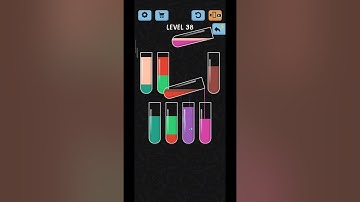 Water sort puzzle level 38 walkthrough!!