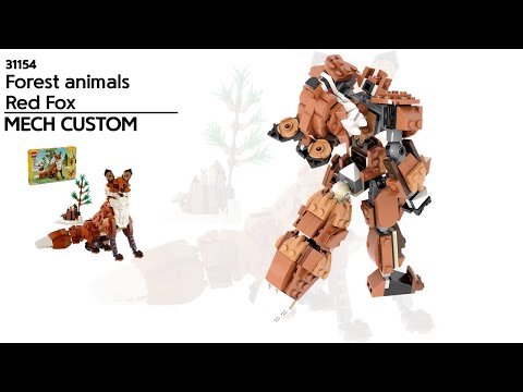 LEGO 31154 Forest Animals : Red Fox Mech Custom Tutorial - YouTube