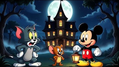 Tom Jerry Aur Mickey Mouse Ka Haunted House Chase Adventure