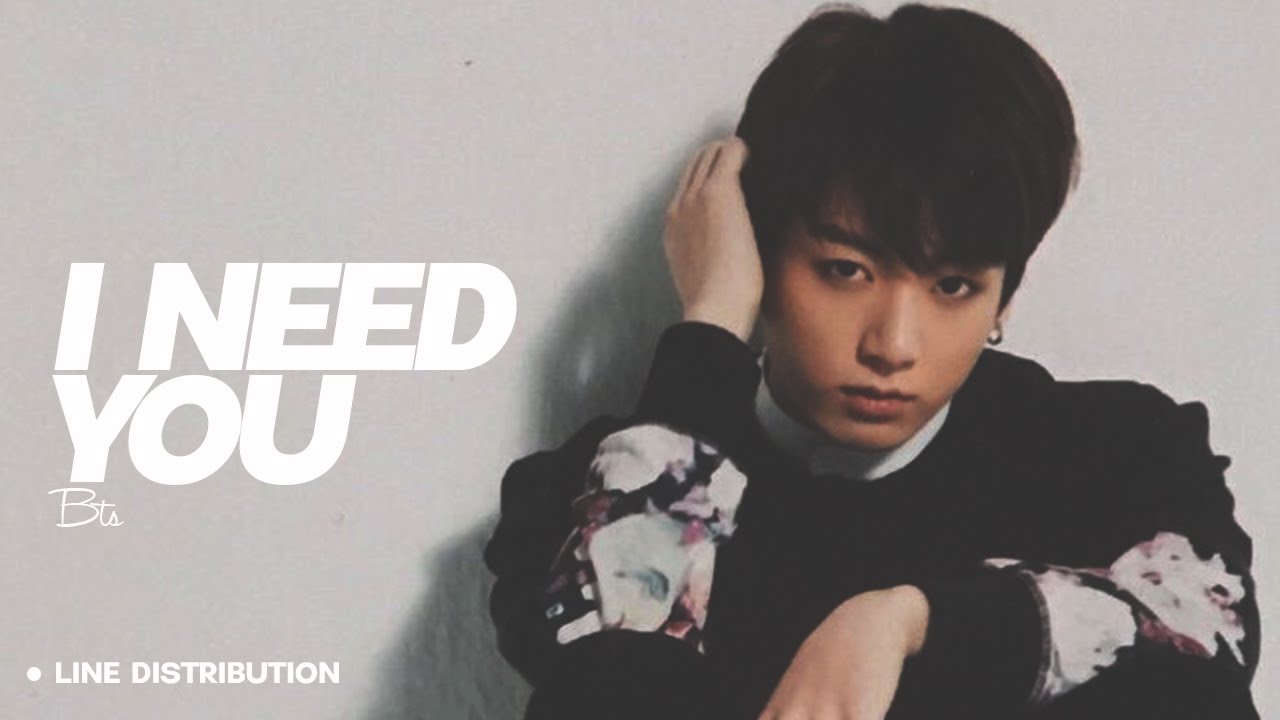 BTS - I Need U Line Distribution (Color Coded)