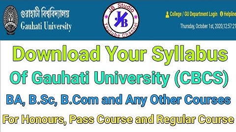 Download Your Gauhati University