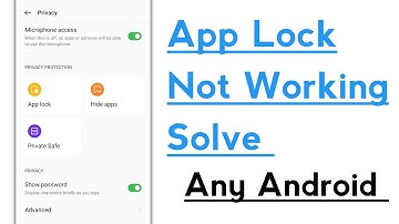 App Lock Not Working Problem Solve in Any Android Phone