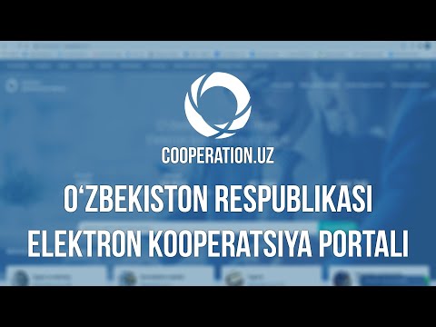 Cooperation.uz | Elektron kooperatsiya portali