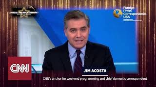 CNN's anchor, Jim Acosta addresses the Foreign Press Correspondents in the USA Profile
