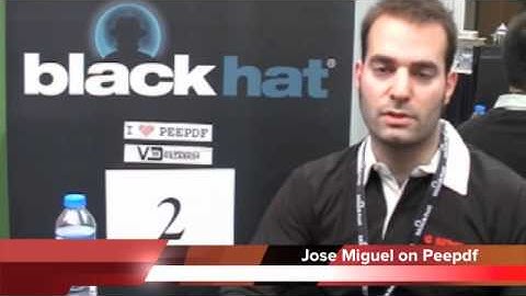 Blackhat Amsterdam 2012: ToolsTube with Jose Esparza on Peepdf