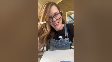 A fun way to do watercolor raindrops! #watercolor #easyart