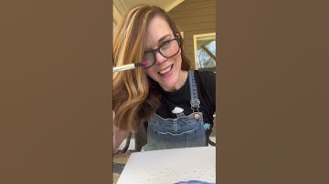 Thumbnail of A fun way to do watercolor raindrops! #watercolor #easyart