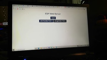 Password protected webserver with 2 pushbuttons