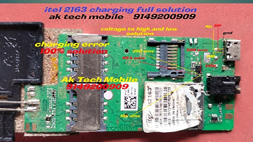 itel2163 temprature to high&low /itel 2163 charging complete solution2023