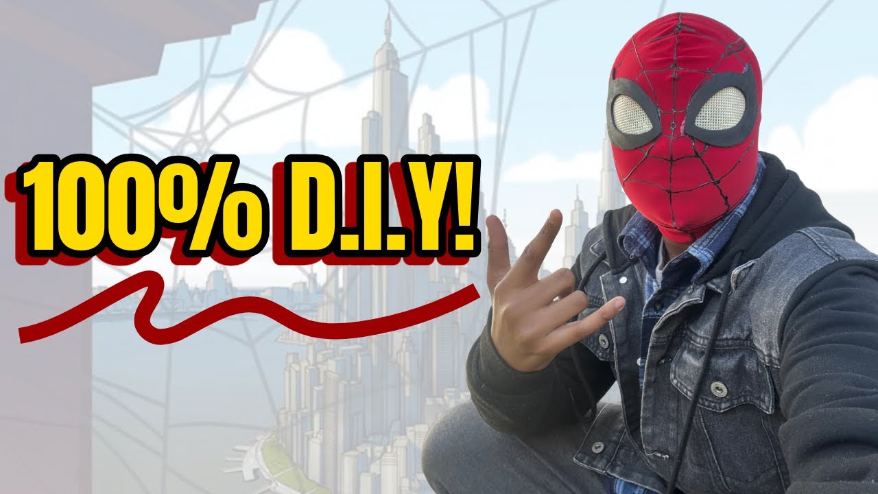 EASY D.I.Y SPECTACULAR SPIDER-MAN MASK TUTORIAL VID IN LESS THAN 1 ...