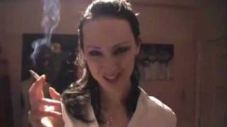 She knows how to smoke!