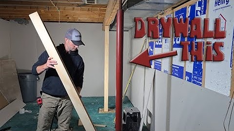 How To Drywall Over Basement Support Posts