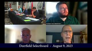 Deerfield Selectboard  -  August 9, 2023