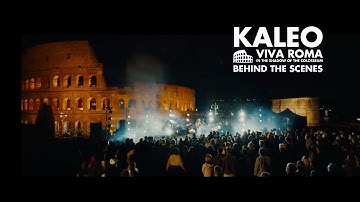 A behind the scenes glimpse of Vertigo Live, KALEO: Viva Roma, In The Shadow of The Colosseum. 🌟