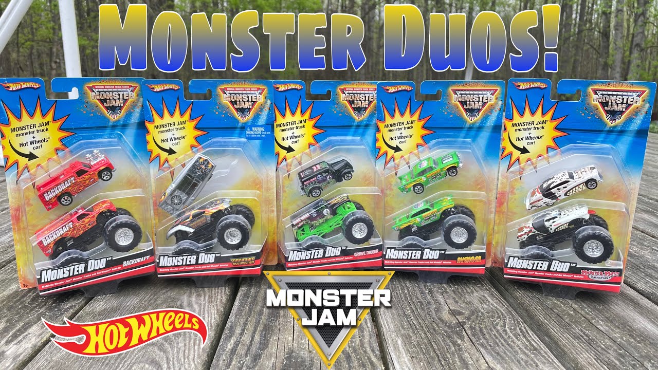 These OLD Monster Jam Monster Duo Packs Are SICK! - Hot Wheels