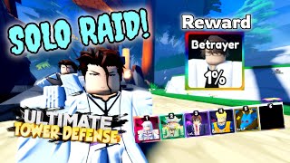 HOW TO SOLO AIZEN RAID in Ultimate Tower Defense!