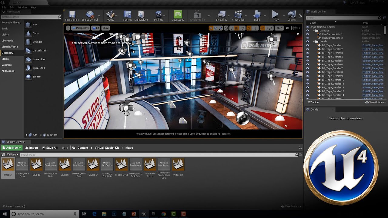 presentation in unreal engine