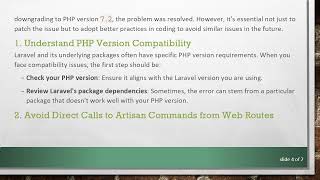 Resolving the Artisan::call Command Issue in Laravel: A Guide to Best Practices