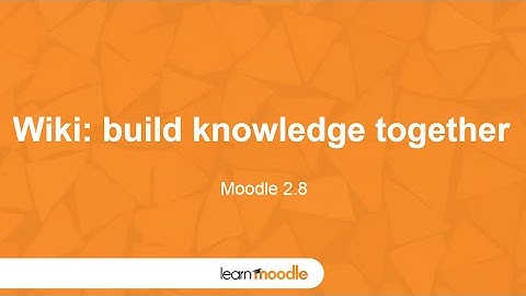 Learn Moodle 2015: Wiki Activity