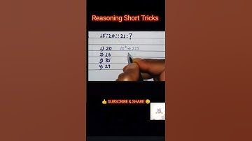 Reasoning Short Tricks| SSC GD Reasoning| Analogy| Reasoning Questions| #ssc #allexam #simpleeasy55m
