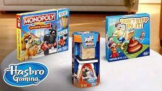 Hasbro House Party 🎉 w/ Don't Step In it!, Jenga Pass Challenge & Monopoly Junior Electronic Banking