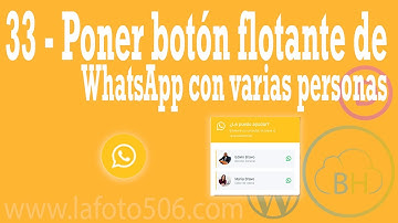 Web Fotográfica 33 - Poner botón flotante de WhatsApp con varias cuentas