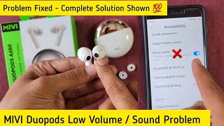 MIVI Duopods Earbuds Low Volume Sound Problem Left Right Earbuds Complete Solution Shown ⚡⚡